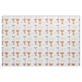 Hipster-Katzen Stoff (Fat Quarter (45,7 x 55,9 cm))