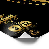 Hipster King Skull König Barbu 3 Poster (Ecke)