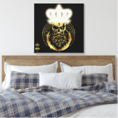 Hipster King Skull König Barbu und Must Leinwanddruck (Insitu (Schlafzimmer))