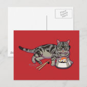 Hipster Kitty Postcard (ohne Text) Postkarte (Vorne/Hinten)