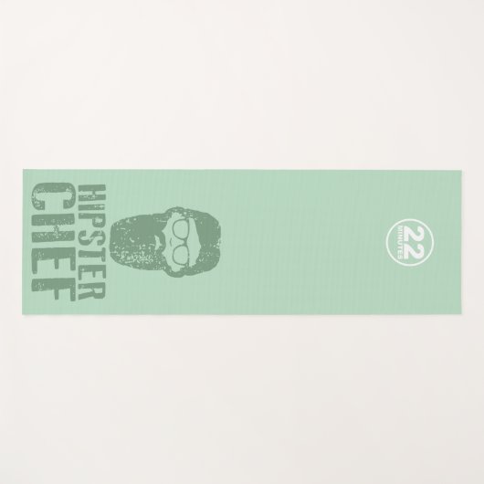 Hipster Koch - CBC 22 Minuten Yogamatte (Vorderseite (Horizontal))