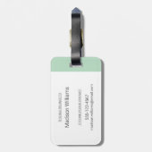 Hipster Koch Gepäckanhänger (Rückseite vertikal)