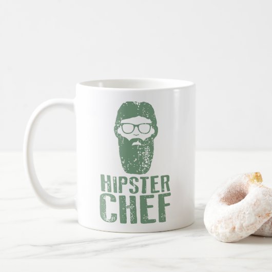 Hipster Koch Kaffeetasse (Mit Donut)
