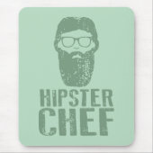 Hipster Koch Mousepad (Vorne)