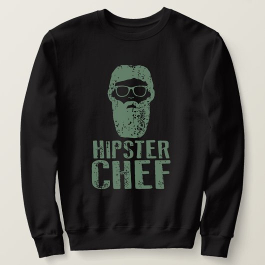 Hipster Koch Sweatshirt (Design vorne)
