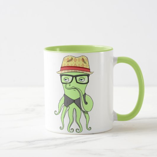 Hipster-Krake Tasse (Rechts)