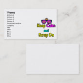 Hipster Kronensonnenbrille Behalte Ruhe und knarrt Visitenkarte (Vorne/Hinten)