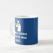 Hipster-Lama Kaffeetasse (Vorderseite Links)