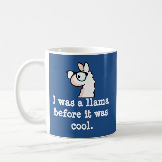 Hipster-Lama Kaffeetasse (Links)
