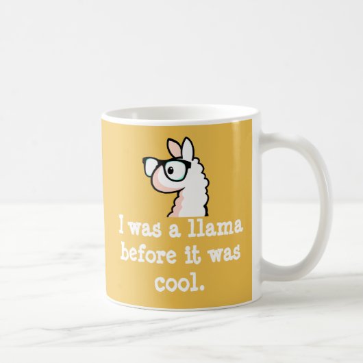 Hipster-Lama Kaffeetasse (Rechts)