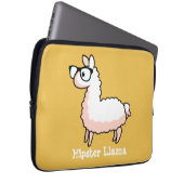 Hipster-Lama Laptopschutzhülle (Vorne Rechts)