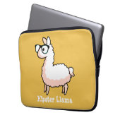 Hipster-Lama Laptopschutzhülle (Vorderseite Links)
