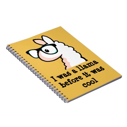 Hipster-Lama Notizblock (Rechte Seite)