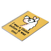 Hipster-Lama Notizblock (Linke Seite)