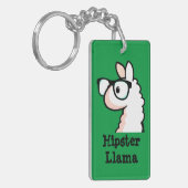 Hipster-Lama Schlüsselanhänger (Vorderseite links)