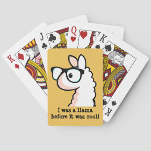 Hipster-Lama Spielkarten