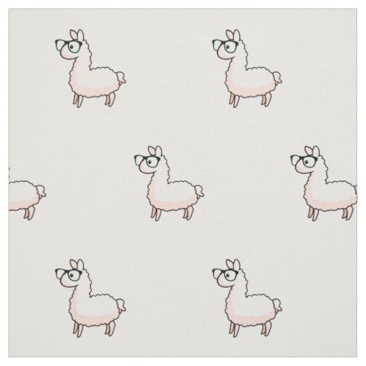 Hipster-Lama Stoff (Muster)