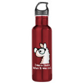 Hipster-Lama Trinkflasche (Vorderseite)