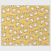 Hipster-Lama-Verrücktheit Geschenkpapier (Flach)