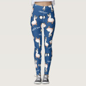 Hipster-Lama-Verrücktheit Leggings (Vorderseite)