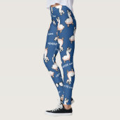 Hipster-Lama-Verrücktheit Leggings (Links)