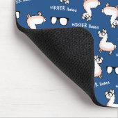 Hipster-Lama-Verrücktheit Mousepad (Ecke)