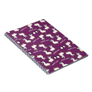 Hipster-Lama-Verrücktheit Notizblock