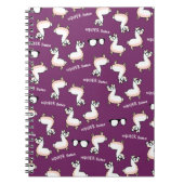 Hipster-Lama-Verrücktheit Notizblock (Vorderseite)