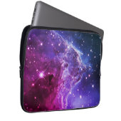 Hipster Lila Ombre Affenkopfnebel Laptopschutzhülle (Vorne Rechts)