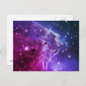 Hipster Lila Ombre Affenkopfnebel Postkarte (Vorne/Hinten)