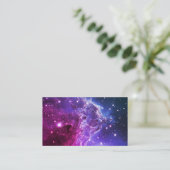 Hipster Lila Ombre Affenkopfnebel Visitenkarte (Stehend Vorderseite)