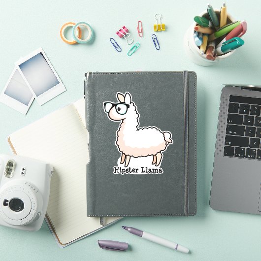 Hipster Llama Aufkleber (iPad Hülle)