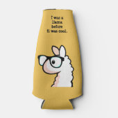 Hipster Llama Flaschenkühler (Vorderseite)