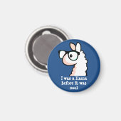 Hipster Llama Magnet (Vorderseite/Rückseite)