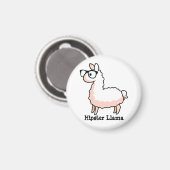 Hipster Llama Magnet (Vorderseite/Rückseite)