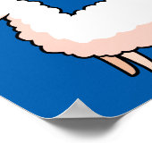 Hipster Llama Poster (Ecke)