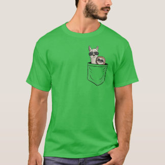 Hipster Llama Sloth With Sunglasses Animal In Pock T-Shirt