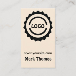 Hipster-Logo-Abzeichen Visitenkarte