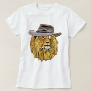 Hipster-Löwe-Wildkatze T-Shirt
