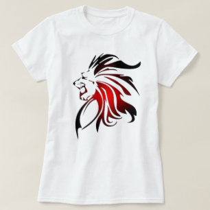 🦁 Hipster-Löwen-T-Shirt - Vintage-Tierdruck-Tee T-Shirt