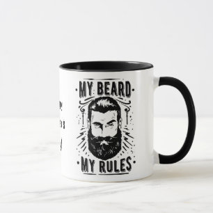 Hipster mein Bart meine Regeln Vatertag Tasse