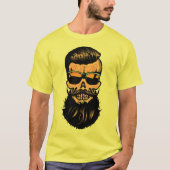 Hipster_mexico_kopf_de_mort_crane_barbe_moustac T-Shirt (Vorderseite)