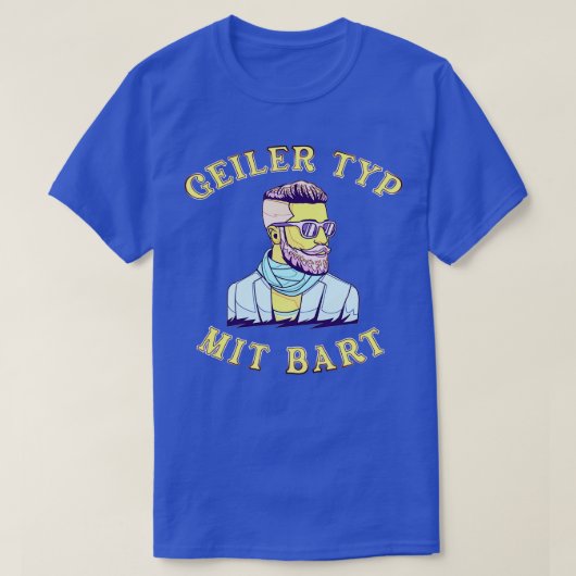Hipster mit Bart Beard Care 2 T-Shirt (Design vorne)