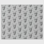 Hipster mit Brille Geschenkpapier (Flach)