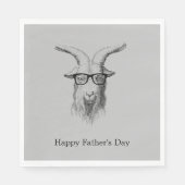 Hipster mit Brille Serviette (Vorderseite)