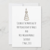 Hipster Mod Harry und Meghan Wedding Einladung (Vorderseite)