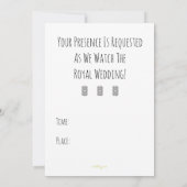 Hipster Mod Harry und Meghan Wedding Einladung (Rückseite)