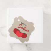 Hipster Modernes, hausgemachte Salsa Tomatenkonser Geschenkanhänger (Beispiel)