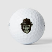 Hipster Monkey Golfball (Vorderseite)