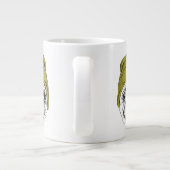 Hipster Mops| Es ist Cool Jumbo-Tasse (Rückseite)